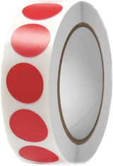 1000 PCS Color Coding Sticker, 1/2 inch Round Circle Dot Sticker Labels for Small Business, School, Office, Home (Red)