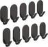 Heavy-Duty Adhesive Wall Hooks, 10-Pack - No-Drill, Damage-Free Installation for Multi-Purpose Use in Bathroom, Kitchen & More - Strong Hold, Black
