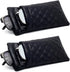 2 Pcs Double Glasses Case, PU Leather Double Eyeglass Case Large Squeeze Top Portable Sunglass Case For Women Men
