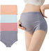Maternity Cotton Underwear High Waist Adjustable Pregnancy Seamless Soft Hipster Panties Over Bump 4-Pack