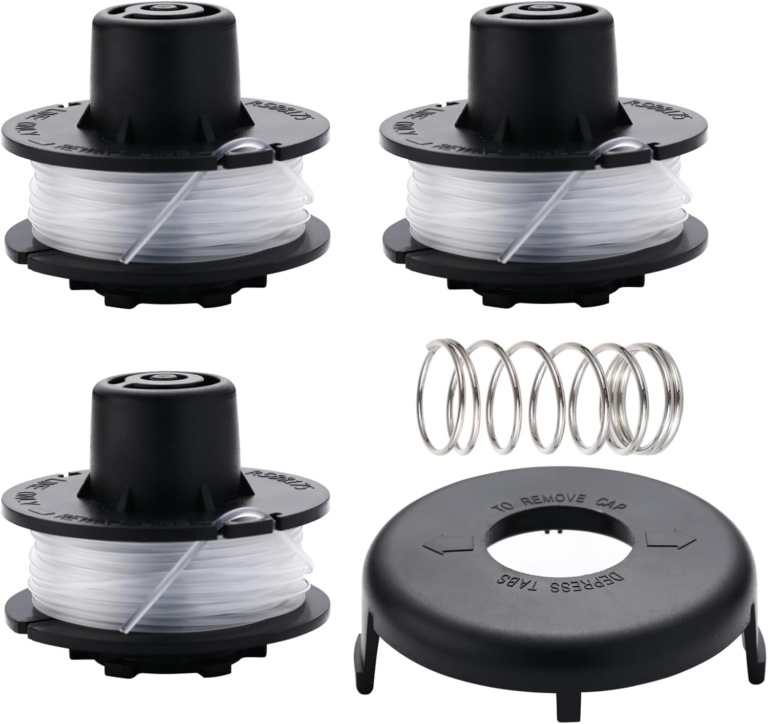 3Pack 88175 Trimmer Line Replacement Spool, 0.065" x 30Ft, Fits Toro 51256, 51301, 51302, 51303, 51304, 51305, 51307, 51308, 51309, 51324, 51326, 51331, 51332, for 10"-15" Electric String Trimmers