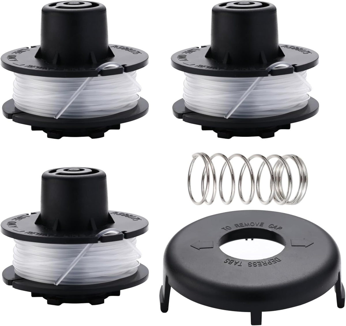 3Pack 88175 Trimmer Line Replacement Spool, 0.065" x 30Ft, Fits Toro 51256, 51301, 51302, 51303, 51304, 51305, 51307, 51308, 51309, 51324, 51326, 51331, 51332, for 10"-15" Electric String Trimmers
