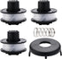 3Pack 88175 Trimmer Line Replacement Spool, 0.065" x 30Ft, Fits Toro 51256, 51301, 51302, 51303, 51304, 51305, 51307, 51308, 51309, 51324, 51326, 51331, 51332, for 10"-15" Electric String Trimmers