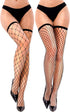 2 Pairs Fishnet Thigh High Stockings Sparkle Fish Nets for Women Sexy Pantyhose, Rhinestone Fishnets Stockings