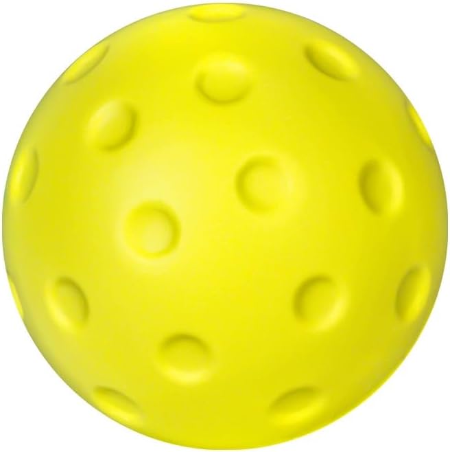 Noise-Reducing Foam Pickleballs-Soft PU Practice Balls for Indoor/Outdoor Training, Durable Vibration-Dampening Design with Lightweight Construction | Family Fun Games