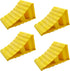 4 Pack Wheel Chocks, Non Slip Base, Tire Chocks，Heavy Duty Safety Wheel Chocks for RV, Trailer - Car Truck Stopper，Helps Keep Your Trailer or RV in Place