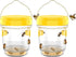 2pcs Wasp Trap, Yellow Hornet Bee Traps Catcher with Hanging Non-Toxic PP Plastic Jacket Traps for Outdoors/Garden - Yellow