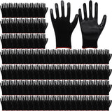 72 Pairs Gardening Gloves for Men Women Rubber Coated Work Gloves for Men Women Multipack Safety Construction Glove for Gardening Assembly Landscaping Construction