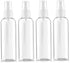 Small Spray Bottle 100ml Clear Plastic Spray Mist Bottle Refillable Travel Bottle Set for Toiletries 4PCS