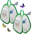 2 Pack Mini Butterfly Habitat Cage- 23 x 25.5 x 21CM, Butterfly Net, Collapsible Insect Mesh Cage- Portable Butterfly Net Habitat with Zipper for Transporting and Raising