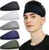 Sports Headbands for Men (5 Pack),Moisture Wicking Workout Headband, Sweatband Headbands for Running,Cycling,Football,Yoga,Hairband for Women and Men