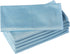 6 Pack Microfiber Glass Cleaning Cloths, Streak Free, Lint-Free and Absorbent Cloth, 16 Inch X 16 Inch, Ideal for Cleaning Mirrors, Glass, Screens, Window, Stemware, Lens (Blue)
