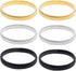 6 Pieces Shirt Sleeve Holders Stretchy Metal Armbands Anti-Slip Sleeve Garters Fixing Long Sleeves for Men and Women