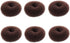 Extra Small Bun Makers for Kids, 6 PCS Chignon Donut Sock Forms for Girls, Mini Doughnut Shapers for Short and Thin Hair (2 Inch, Dark Brown)