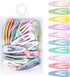 30 Pcs Baby Snap Hair Clips, 1.2 Inch Metal Mini Barrette Hair Clips, Candy Color, Baby Girl Hairpin, Toddler Hair Accessories