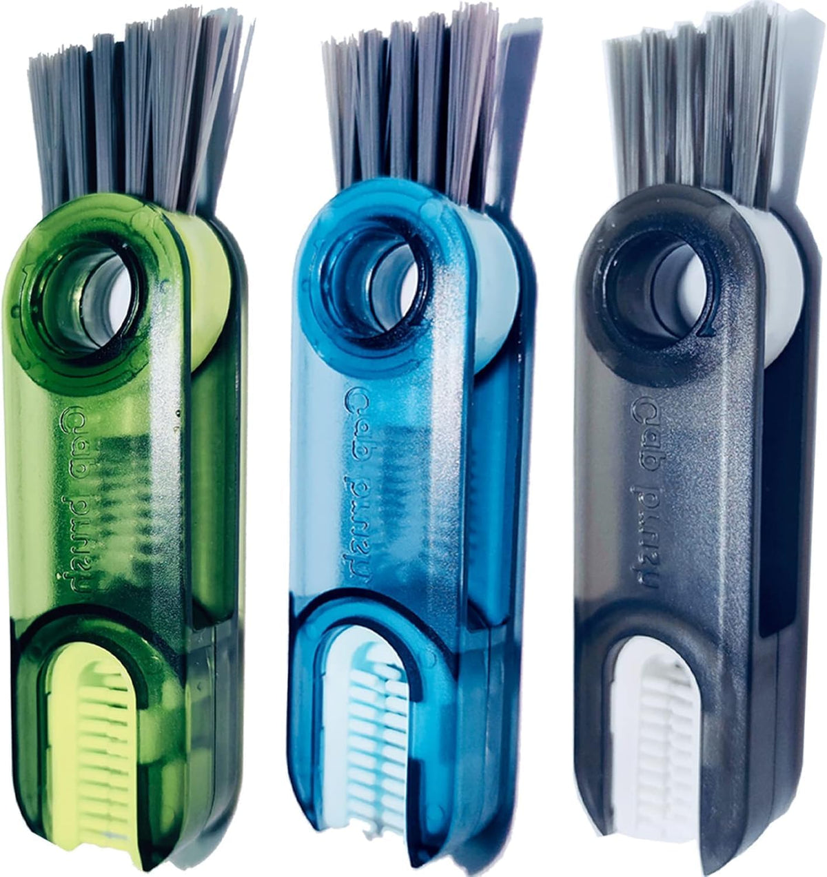 3 Pcs 3 in 1 Cup lid Crevice Cleaning Brush Multipurpose Bottle Gap Cleaner Brush,3 in 1 Tiny Bottle Cup Lid Detail Brush Straw Cleaner Tools (Mixed Color)