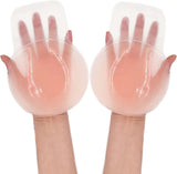 Breast Lift Pasties Nipple Cover: 5.1inch Silicone Sticky Bra for Women Reusable Strapless Boob Petals, Pink, Large