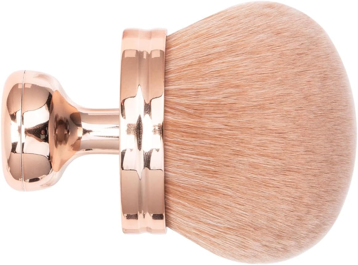 Extra Large Body Self Tanner Makeup Brush, 3 Inch Wide-headed Self Tanning Kabuki Blend Brush for Powder, Blusher, Foundation, Bronzer, Self Tan Face, Body, Leg and Back Applicator (Rose Gold)