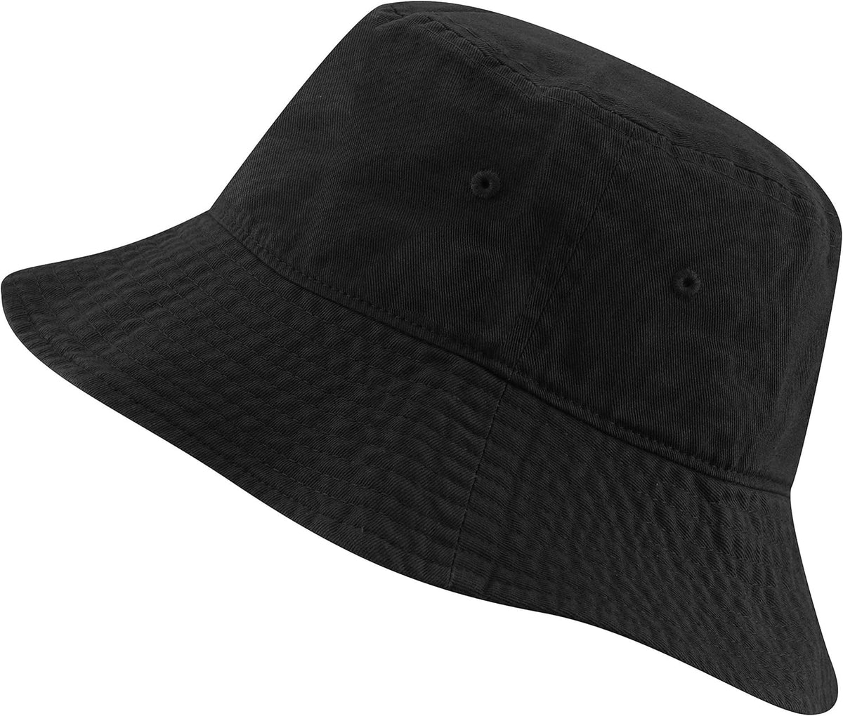 Bucket Sun Hat 100% Cotton Long brim and Deeper & Round Top Tennis Packable Summer Fashion Outdoor Hat