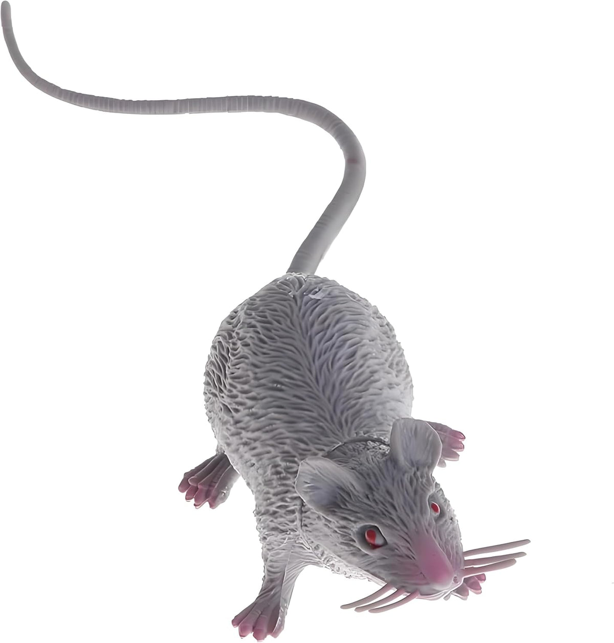 Realistic Fake Mouse Prop, Spooky Rat, Rubber Rat with Long Tail, Halloween and Prank Decoration