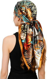100% Mulberry Silk Scarf Head Scarf for Women Hair Wrap for Sleeping Square Bandana Neck Scarf