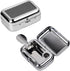 Pocket Ashtray, Portable Mini Ashtray, Stainless Steel Ashtray Windproof Ashtray with lid for Home Office Patio Outdoor Car Travel Camping Picnic Hiking Beach Fishing Cigarette (Black)