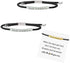 Remember Who the Fuck You Are Bracelet, Black, Unisex, Adult, Inspirational, Stainless Steel, Braided Chain, Wristband