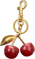 Cherry Bag Charm, Cute Keychain with Metal Key Ring and Clip, Cherry Charm for Purse,Key,Car Remote,Bags Accessories for Women Girls, Medium, Resin, Metal, No Gemstone