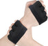 Grip Workout Gloves, Gym Gloves for Weight Lifting Kettlebell Pull-Ups Row Cross Training Non-Slip Silicone Four Finger Fitness Exercise Men and Women Black
