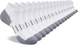 Men's Athletic Ankle Socks Moisture Wicking Cushion Sports Running Low Cut Sock (8 Pairs)