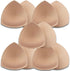 5 Pairs Bra Pads Inserts,Removable, Air Cotton,Foam Sponge,Breathable (Beige