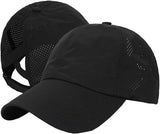 Quick Drying Ponytail Hat for Women Criss Cross Adjustable Baseball Cap UV Protection Sun Hats