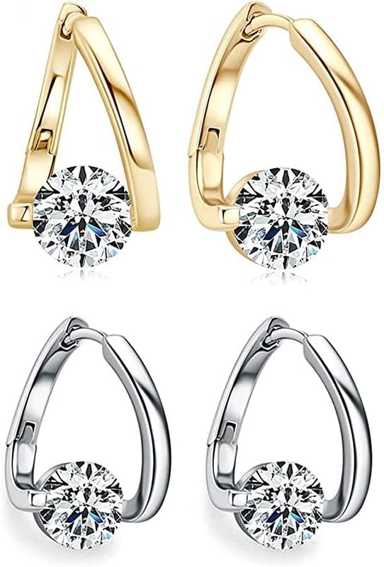 2 Pairs Flysmus Halolux Lymphvity Germanium Earrings,Magnetotherapy Earrings,Lymphatic Acupuncture Earrings,Lymph Drainage Earrings Jewelry for Women, Metal Crystal Garnet Copper Rhinestone