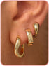 Gold Hoop Earrings for Women Trendy Dainty Wavy Gold Huggie Earrings,14k Gold Stud Earring Hypoallergenic Earring Flat Back Earrings Small Hoop Earrings for Women Gifts
