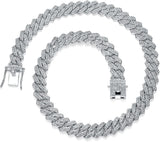13mm Cuban Link Chain For Men Women Iced Out Chain Miami Cuban Necklace Bling Diamond Chains Hip Hop Jewelry