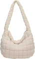 Quilted Tote Bag for Women Puffer Bag Lightweight Padding Shoulder Bag Hobo Bag Satchel Handbag Cloud Bag with Zip 2023