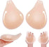 Adhesive Bra, Sticky Bra for Women Breast Lifting Silicone Bra Self Adhesive Invisible Bra Strapless Push Up Bra Nude, Nude, Medium