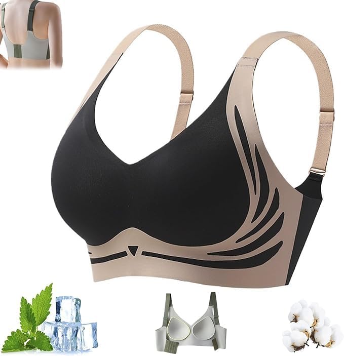 Super Gather Bra - Wireless Push-Up, Soft Comfortable Lift Bra for Everyday and Sports - Women's