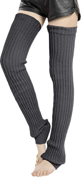Women's Winter Thick Knit Extra Long Thigh High Leg Warmers