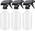 Plastic Spray Bottles 3 Pack, Refillable 16 oz Empty Spray Bottle for Cleaning Solution, Durable and Powerful Nozzle, Spray Bottles for Hair, Plants, Cleaner, Oil