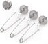 Snap Ball Tea Strainer,  3 Pack Premium Stainless Steel Tea Infuser with Handle for Loose Leaf Tea Fine Mesh Tea Balls Filter Infusers