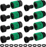16 Pieces Garden Water Hose Quick Connectors,3/4 Inch GHT Male and Female Water Hose Quick Connect Fittings with 10 Pieces Rubber Washer