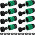 16 Pieces Garden Water Hose Quick Connectors,3/4 Inch GHT Male and Female Water Hose Quick Connect Fittings with 10 Pieces Rubber Washer