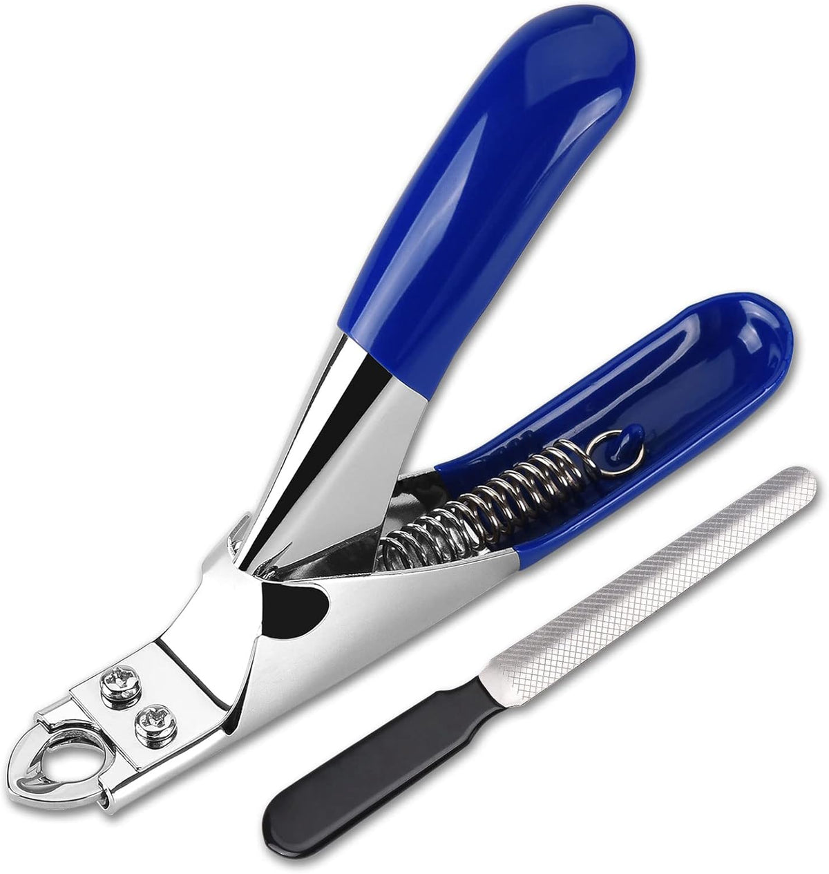 Dog Cat Nail Clippers, Professional Pet Claw Trimmer, Free Nail File, Stainless Steel Razor Sharp Blade Dog Toes Cutter Grooming Tools for Small Medium Large Animal Pets Blue