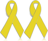 Yellow Ribbon Brooch Israel Hostage Women Men Bring Them Home Brooch Yellow Ribbon Breast Cancer Awareness Stand-Up Collar Brooch Support Campaign Charitable Donations Events Gift Items Accessories 2 pcs.