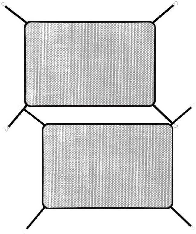 2Pcs Car Grill Net,Heavy-Duty Grille Mesh with Hooks, Universal Front Bumper Vent Insert for Pickup Trucks & Vehicles, Dustproof Air Intake Protection, Durable Car Accessories