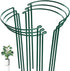 6 Pack Plant Support Stakes, Half-Round Plant Support, Green Plant Support Ring, Rust-Proof, Durable for Indoor and Outdoor Plants, Such as Peonies, and Hydrangeas