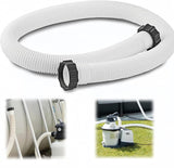 1.5" Diameter Pool Pump Replacement Hose Compatible with Intex 1500-2500 GPH Pumps, Sand Filters & Saltwater Systems Heavy-Duty 59" Garden Hose for Above Ground Pools (1-Pack)