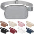 Belt Bag for Women Fanny Pack Dupes, Fashion Crossbody Waist Pack Bag with Adjustable Strap, Everywhere Belt Bag for Travel Outdoors Running Hiking（Grey）