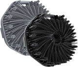 2PCS Scrubbies - Scrubbies The Sud Bud,Silicone Body Scrubber, Exfoliating Body Scrubber for Sensitive Skin, Scrubbies for Body, Silicone Body Brush for Showering, Charcoal (Grey and Black)